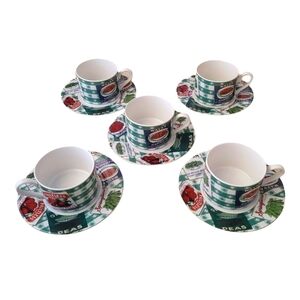 Vintage 1994 Fritz & Floyd Habitat Americana Omnibus County Cupboard 5 Piece Set